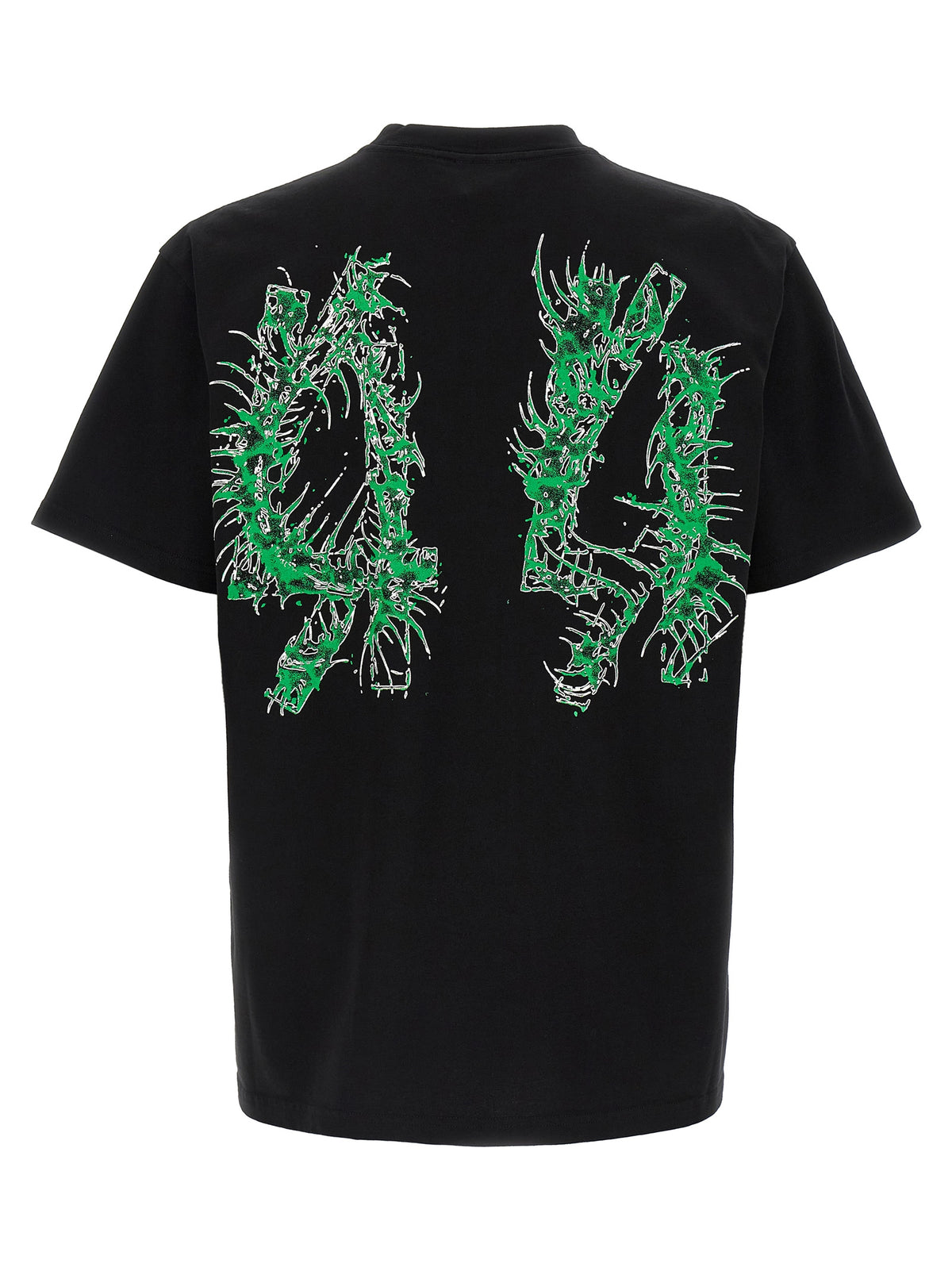 44 Label Group Black Cotton Centipede T-Shirt