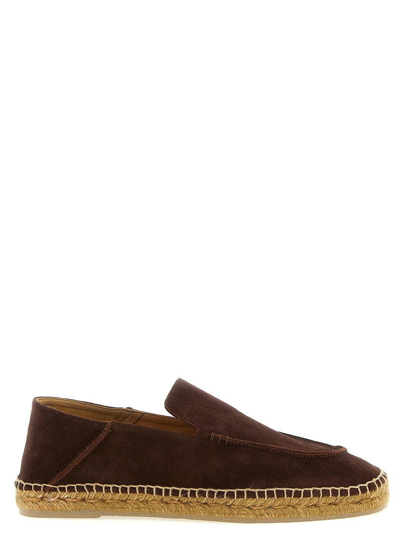 Tom Ford Brown Calfskin Espadrilles - Finn Model