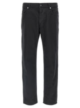 Jean droit en coton noir Stone Island