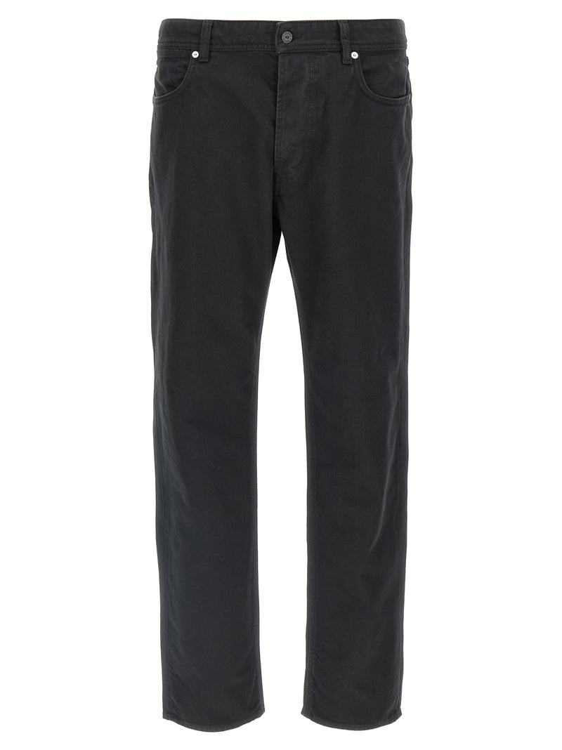 Jean droit en coton noir Stone Island