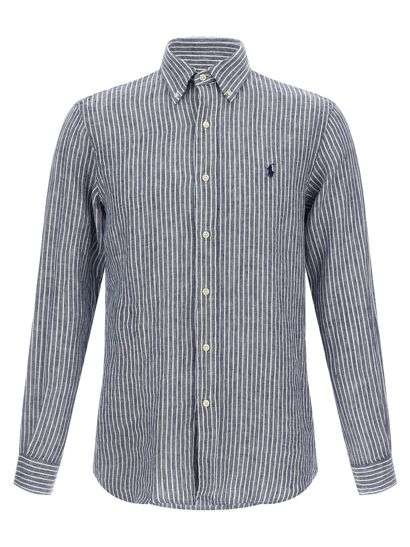 Polo Ralph Lauren Blue Linen Blouse - Stylish & Comfortable