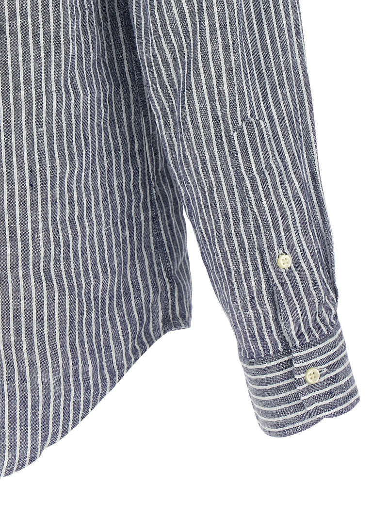 Polo Ralph Lauren Blue Linen Blouse - Stylish & Comfortable