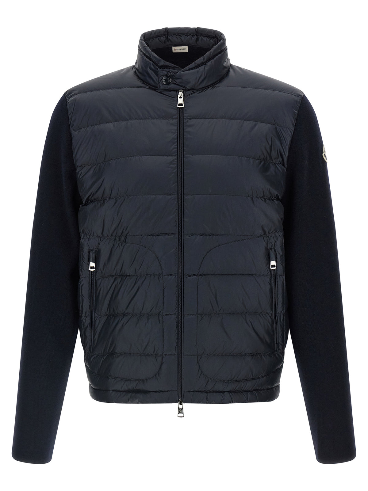 Moncler Blue Polyamide Cardigan for Men