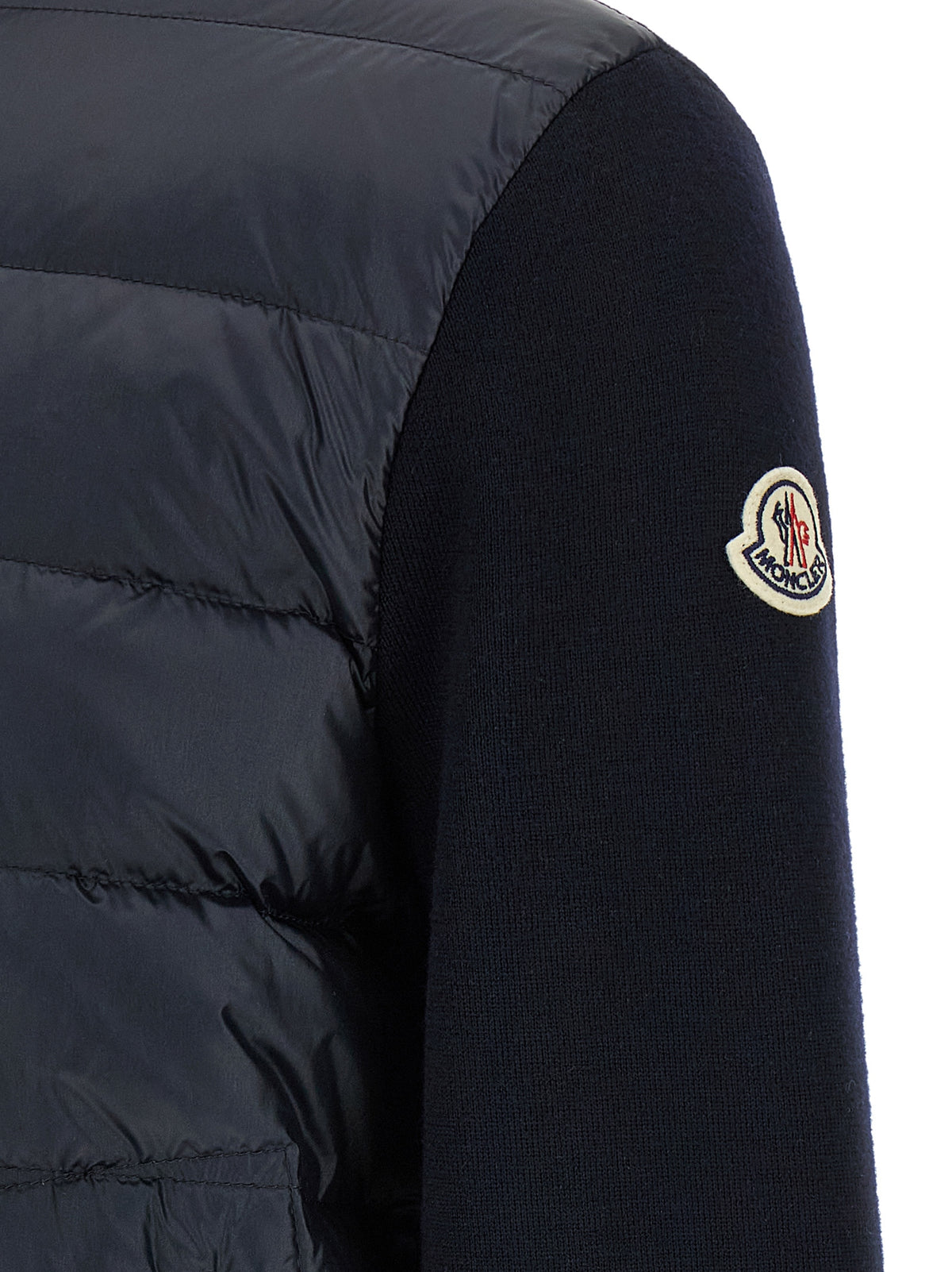 Moncler Blue Polyamide Cardigan for Men