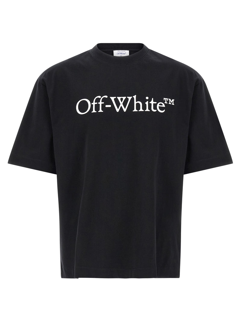 Off-White Bicolor Cotton T-Shirt - Big Bookish Skate