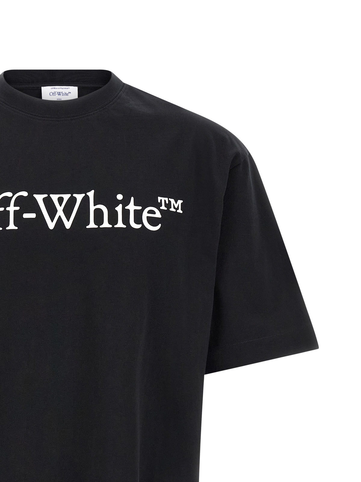 Off-White Bicolor Cotton T-Shirt - Big Bookish Skate
