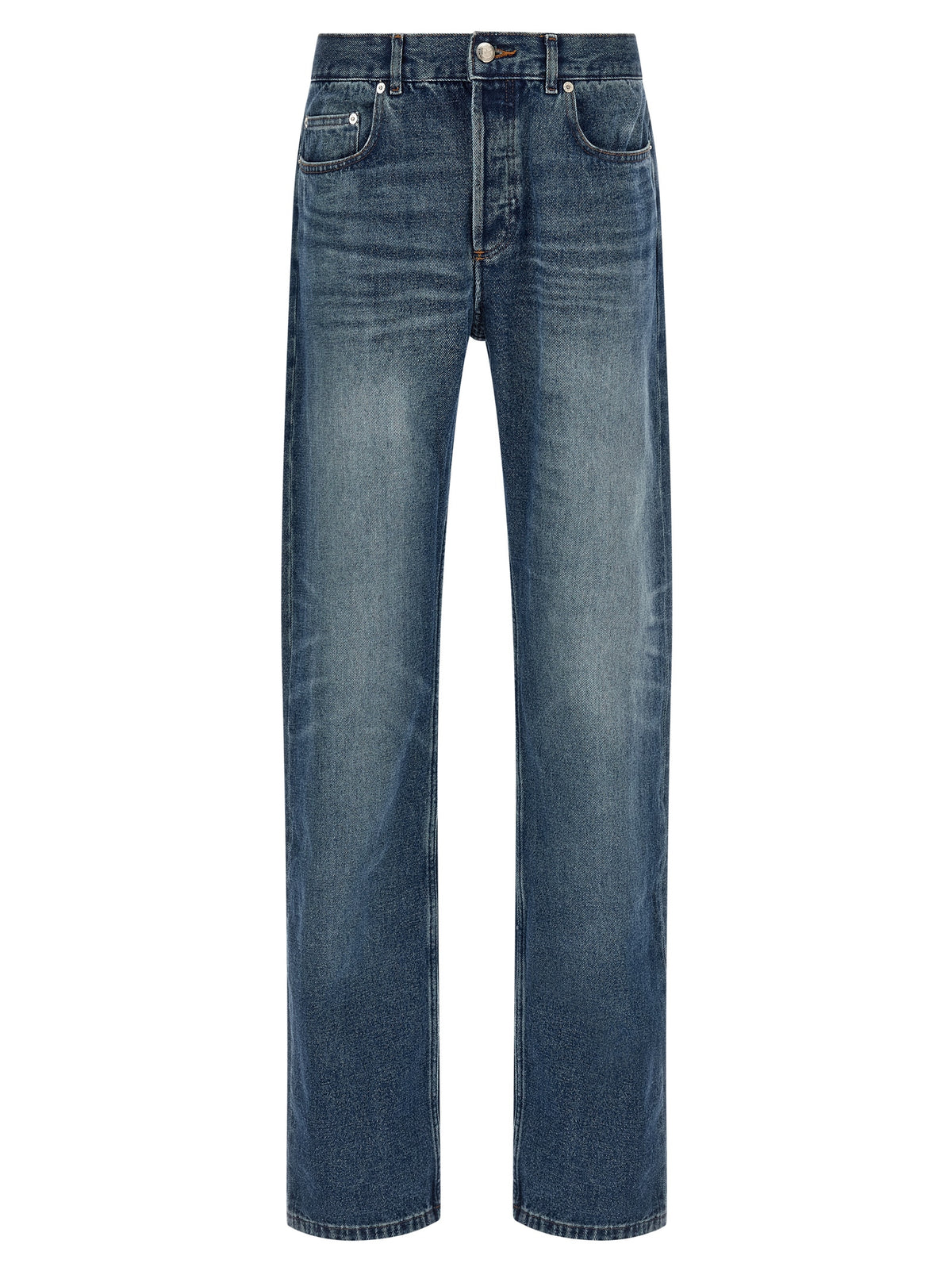 A.P.C. Blue Cotton Straight-Leg Jeans - Rescue Model