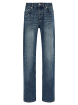 A.P.C. Blue Cotton Straight-Leg Jeans - Rescue Model