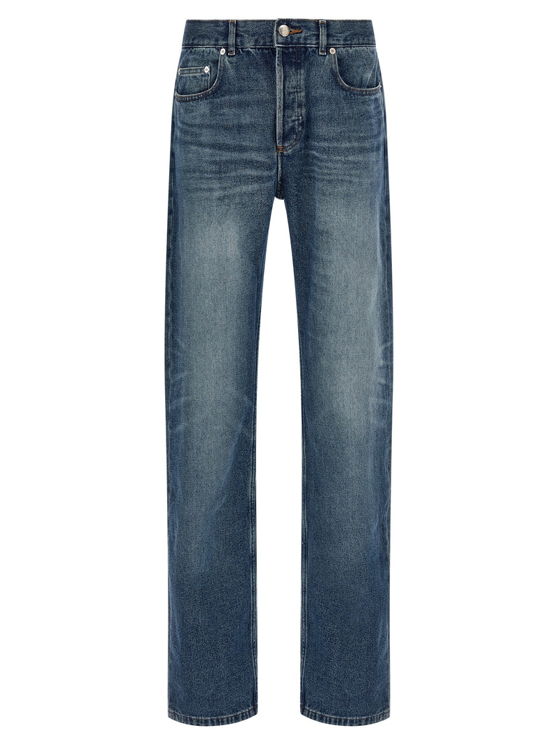 A.P.C. Blue Cotton Straight-Leg Jeans