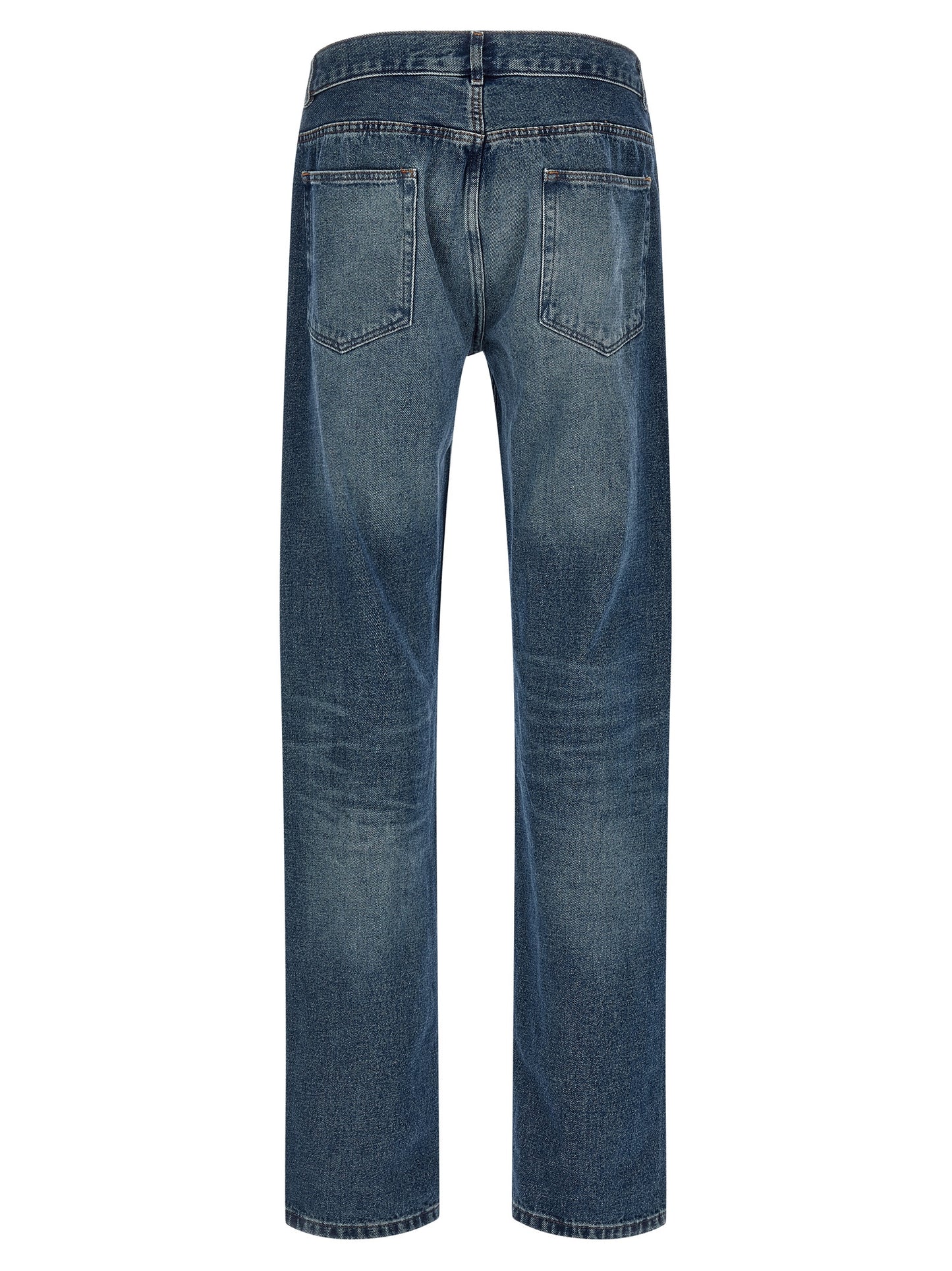 A.P.C. Blue Cotton Straight-Leg Jeans