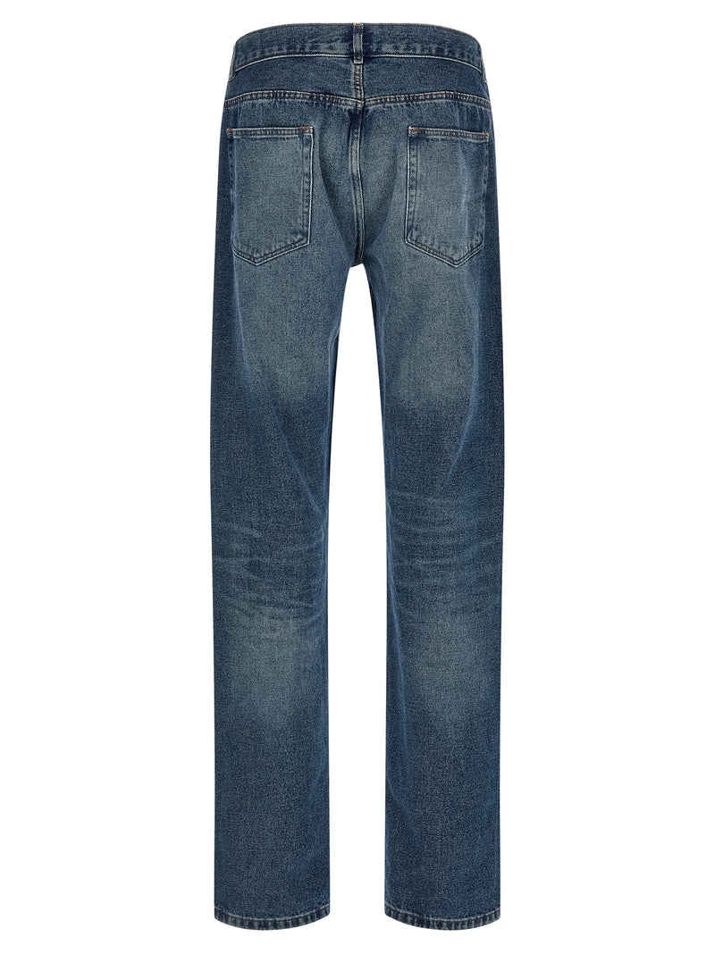 A.P.C. Blue Cotton Straight-Leg Jeans