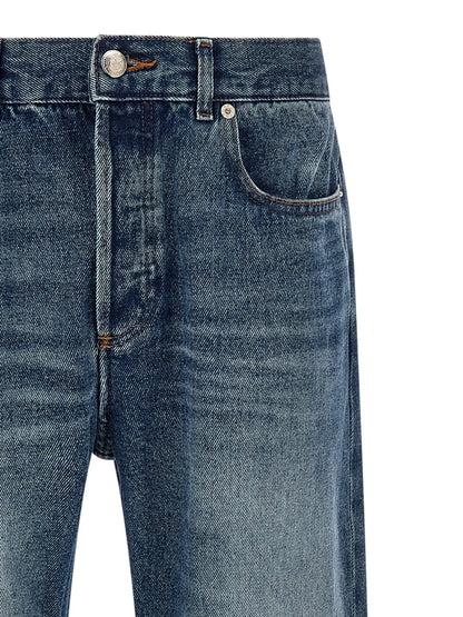 A.P.C. Blue Cotton Straight-Leg Jeans