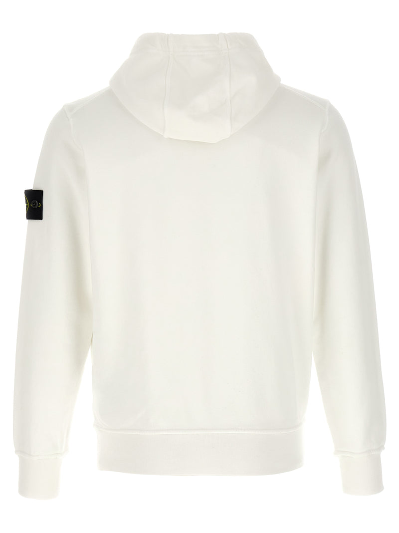 Stone Island White Cotton Sweatshirt STONE ISLAND 6100062