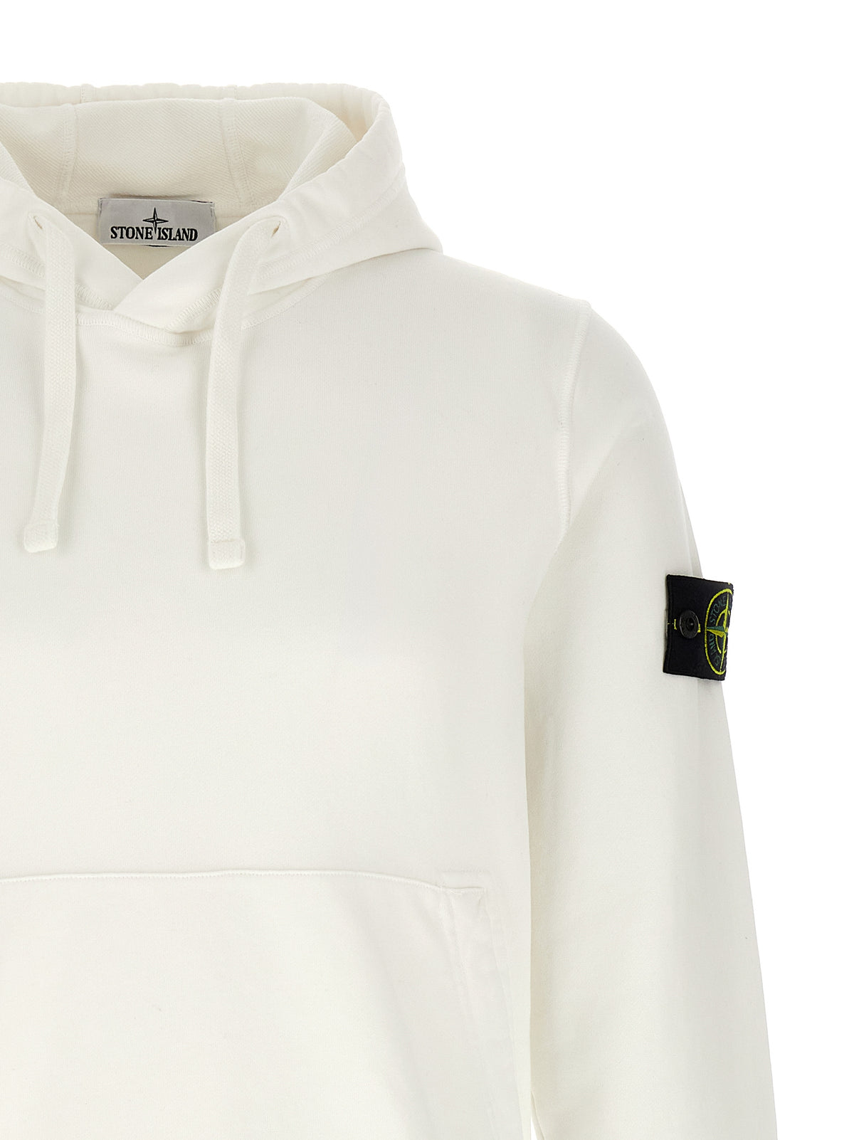 Stone Island White Cotton Sweatshirt - STONE ISLAND ‘6100062’