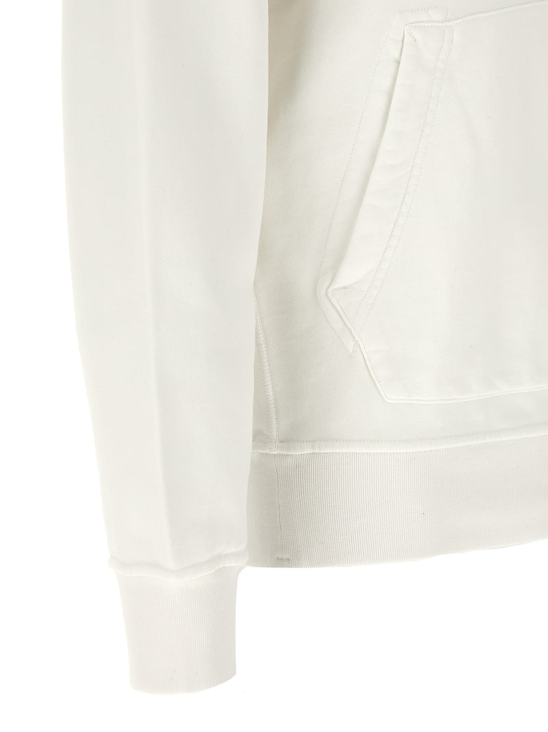 Stone Island White Cotton Sweatshirt STONE ISLAND 6100062
