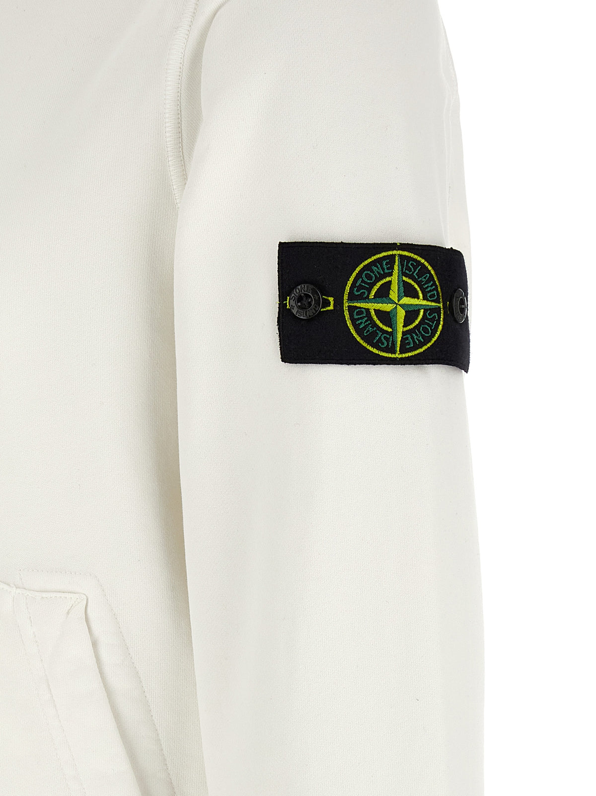 Stone Island White Cotton Sweatshirt - STONE ISLAND ‘6100062’