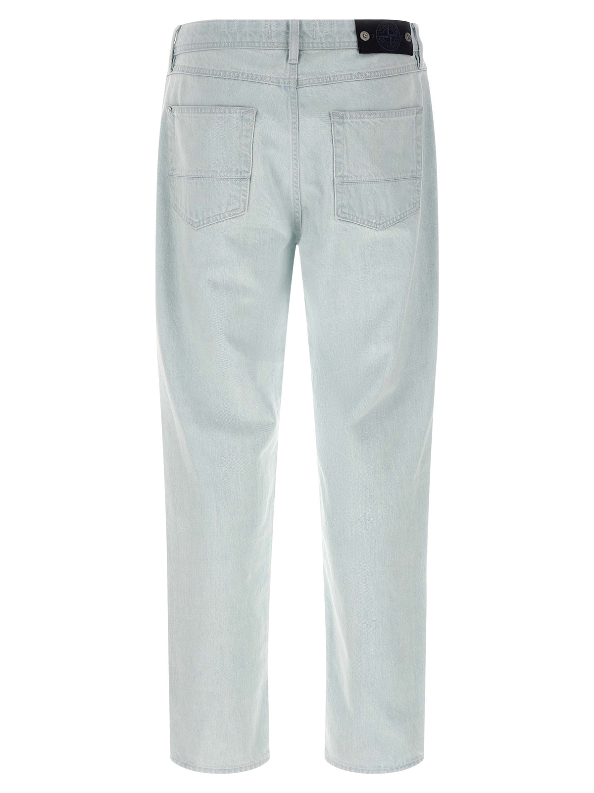 Jean droit en coton bleu Stone Island