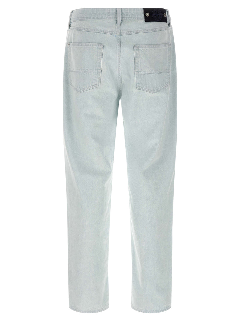 Jean droit en coton bleu Stone Island