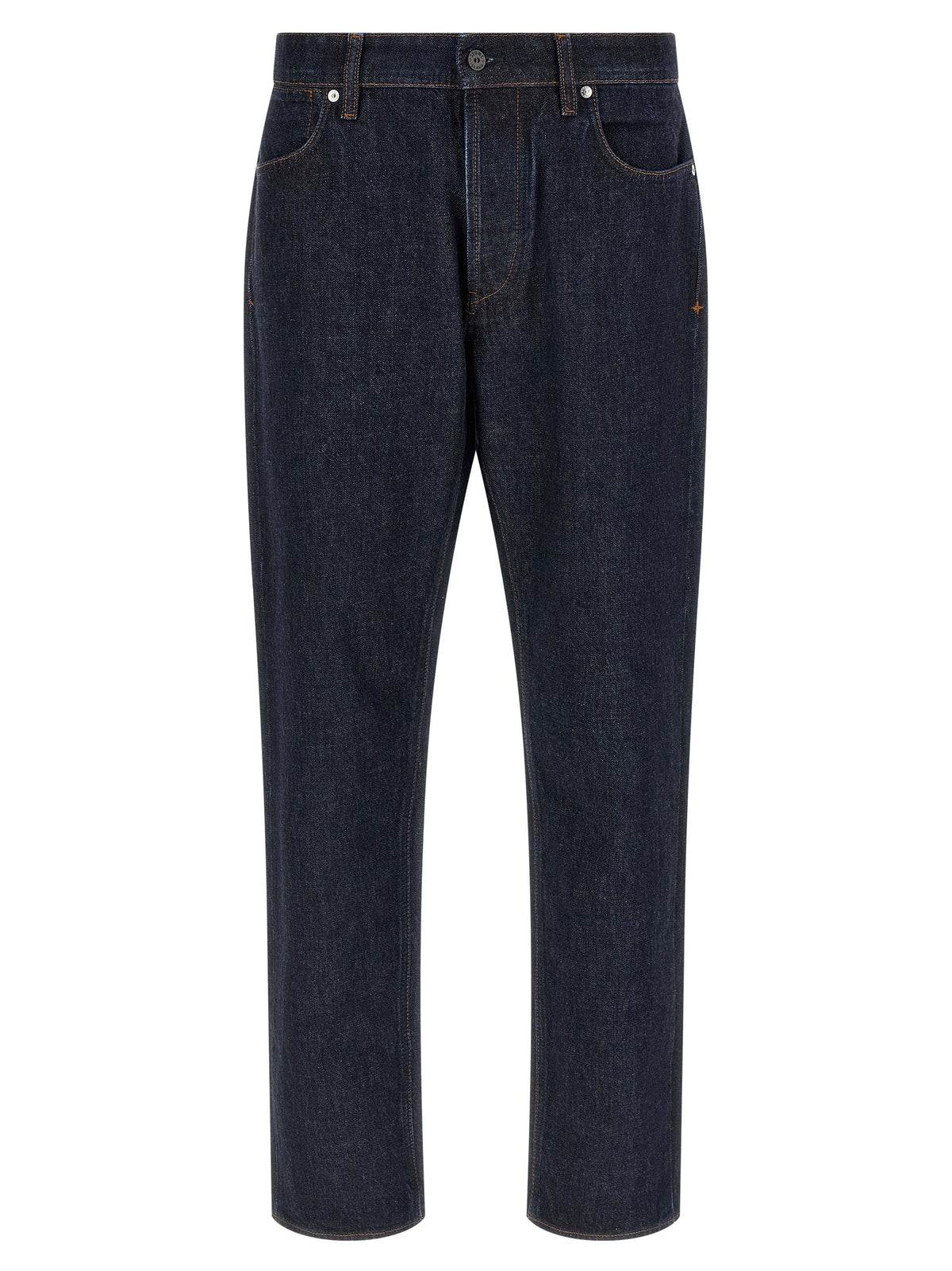 Stone Island Blue Cotton Straight-Leg Jeans for Men