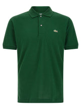 Lacoste Bicolor Cotton Polo Shirt - Green