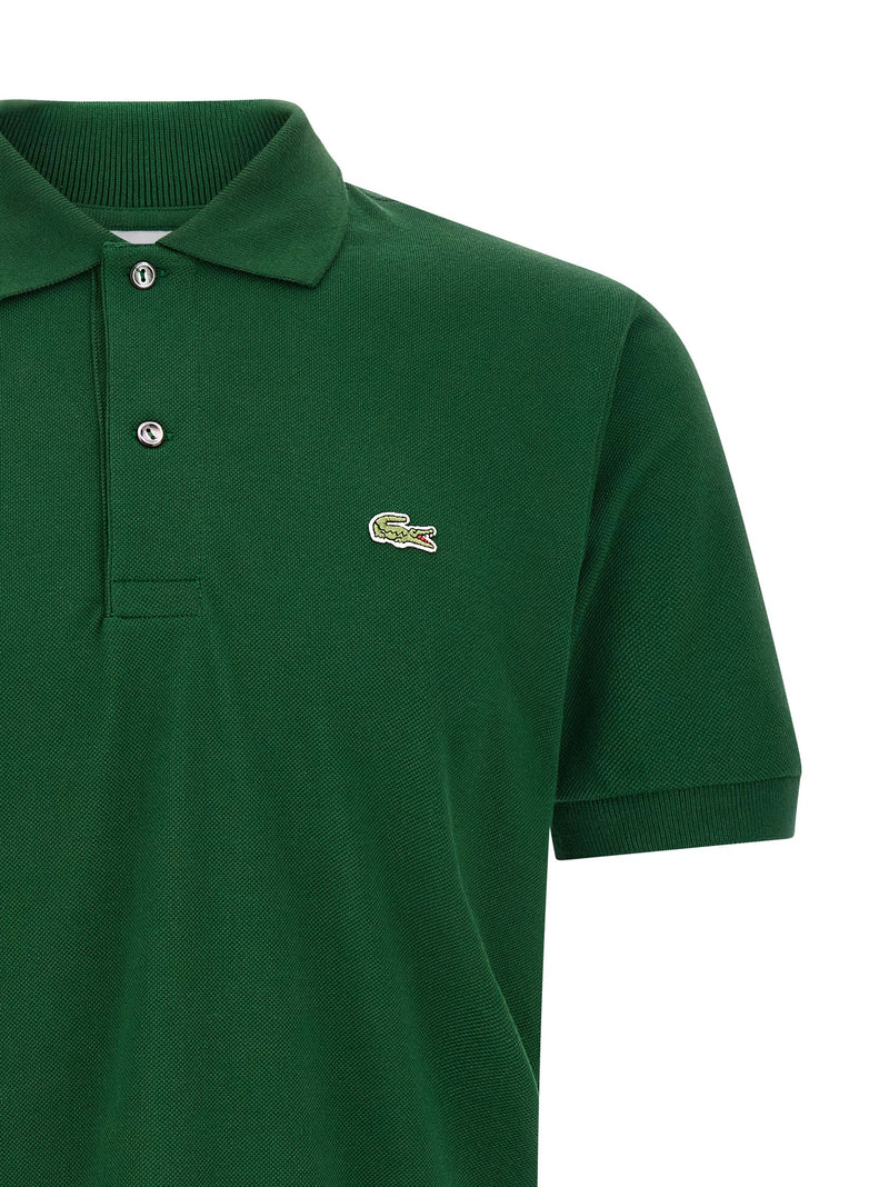 Lacoste Bicolor Cotton Polo Shirt - Green