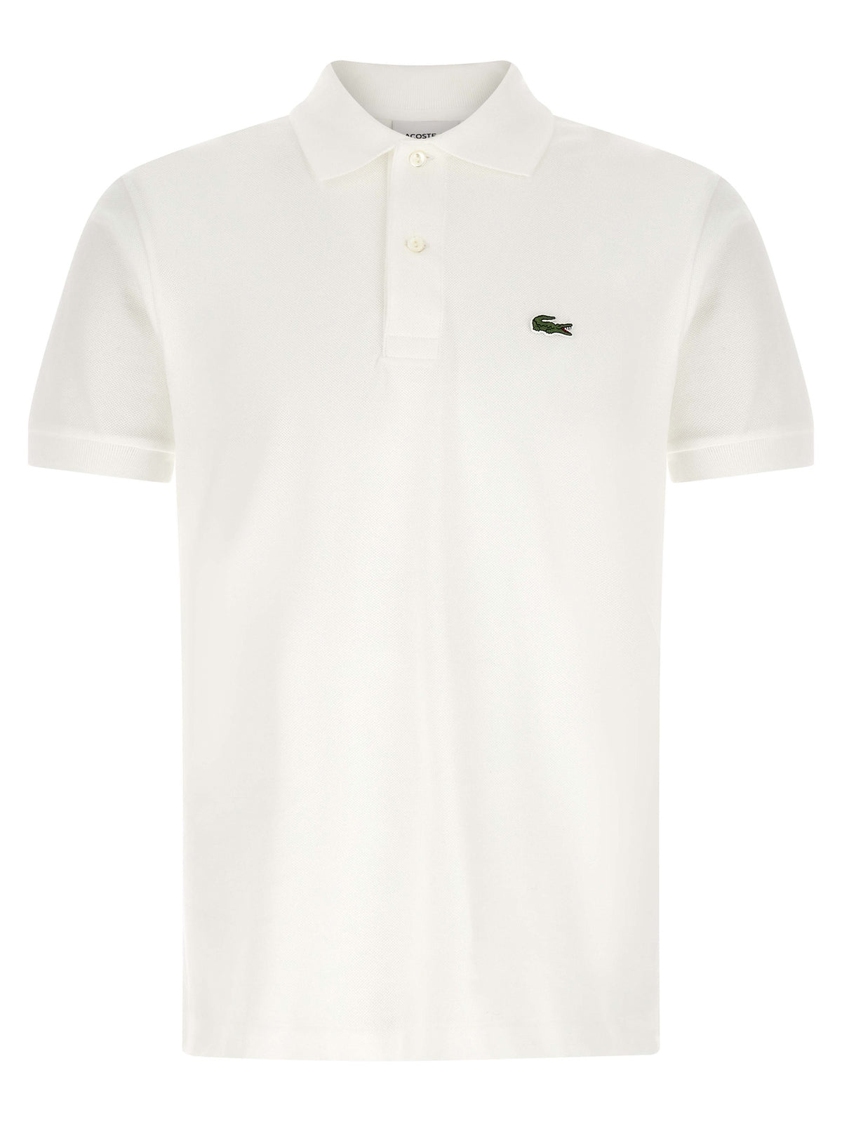 Lacoste White Cotton Polo Shirt - Timeless Elegance