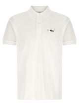 Lacoste White Cotton Polo Shirt - Timeless Elegance
