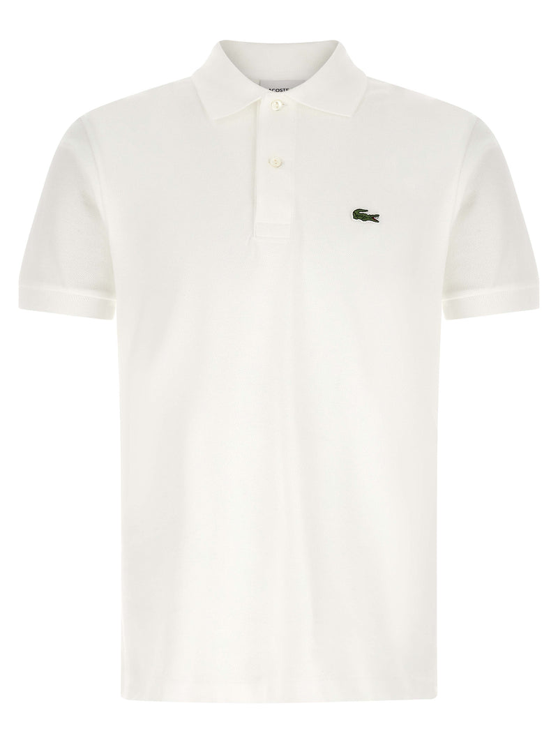 Lacoste White Cotton Polo Shirt - Timeless Elegance