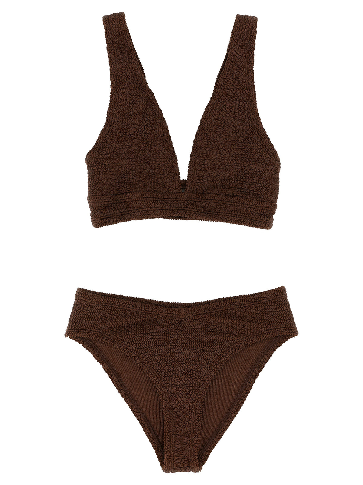 Maillot de bain en polyamide marron Hunza G