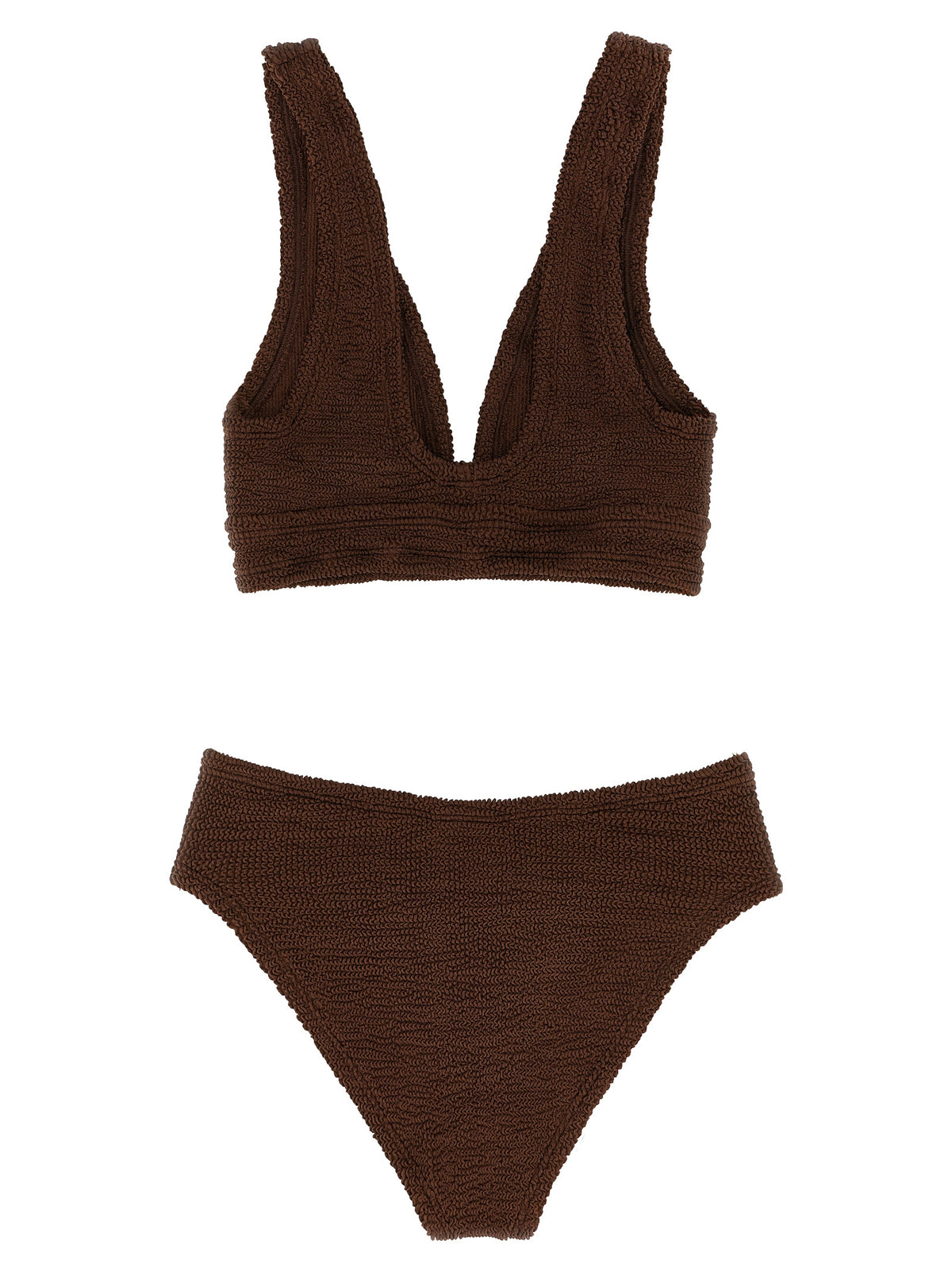 Maillot de bain en polyamide marron Hunza G