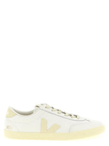 Veja White Calfskin Sneakers - Volley Signature