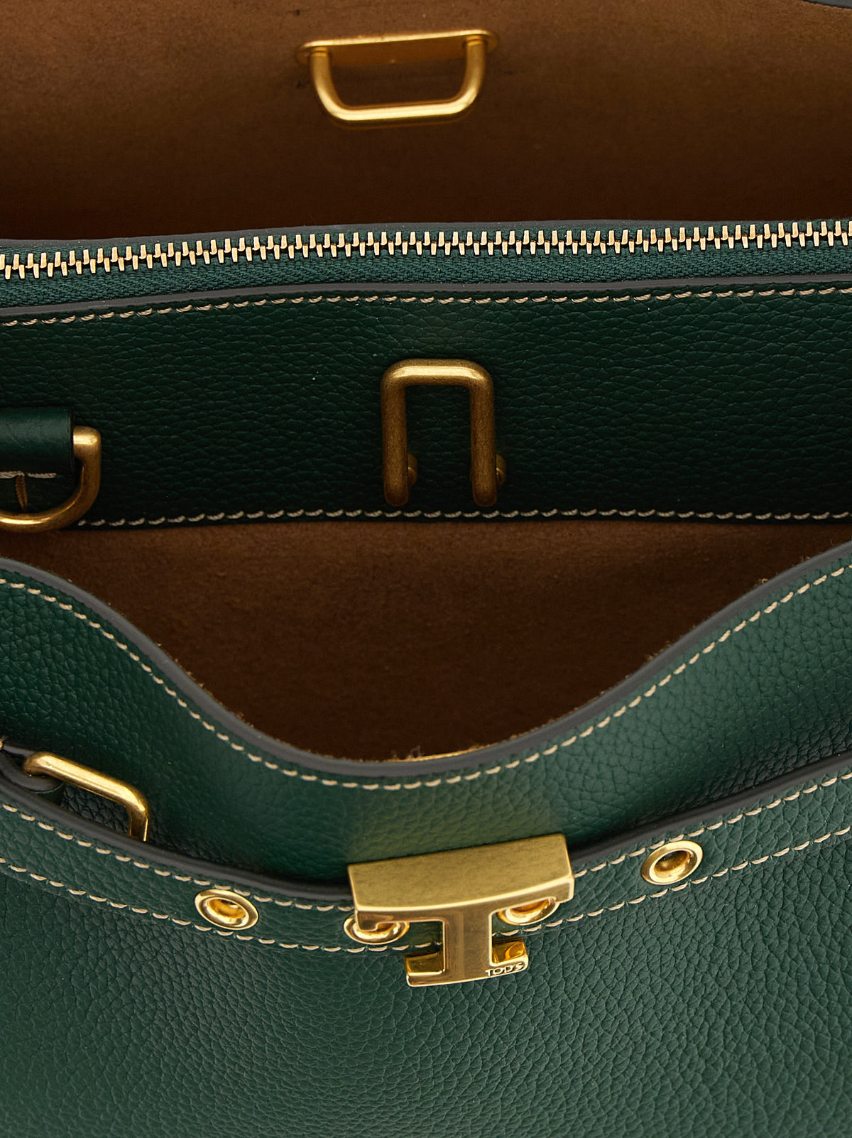 Tod's Bicolor Calfskin Handbag - Tim Mini
