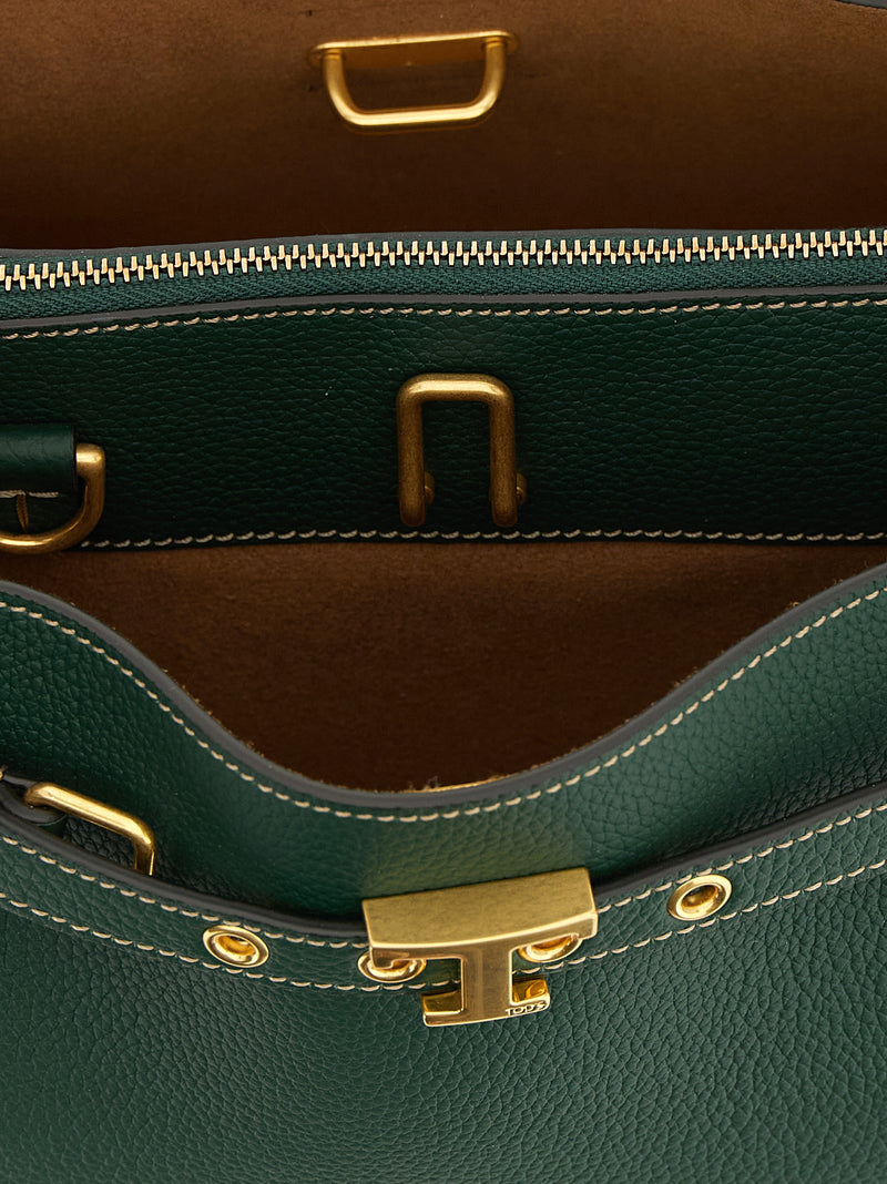 Tod's Bicolor Calfskin Handbag - Tim Mini
