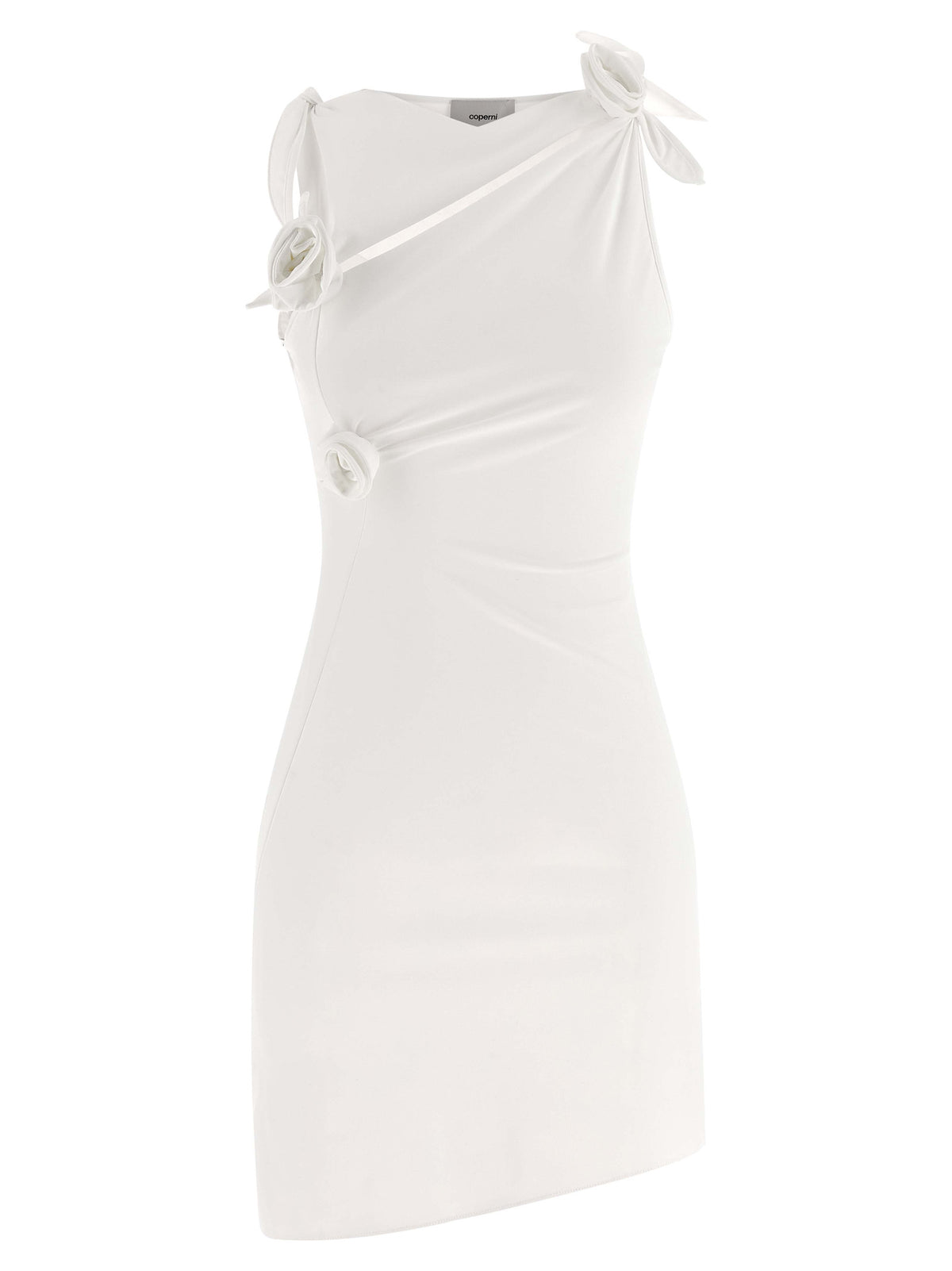 Robe Courte Coperni en Polyamide Blanc