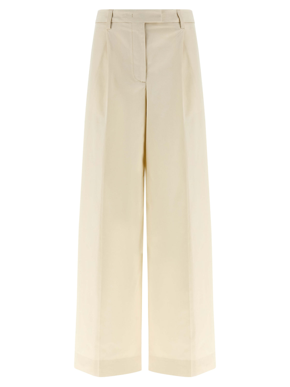 THELATEST White Cotton Casual Pants