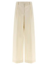 THELATEST White Cotton Casual Pants