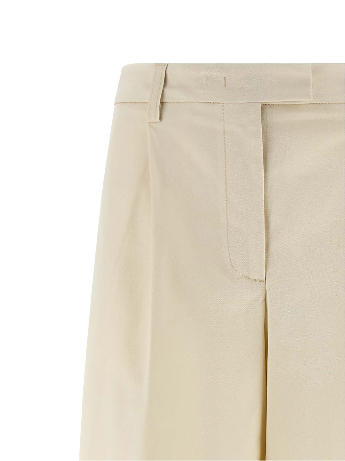 THELATEST White Cotton Casual Pants