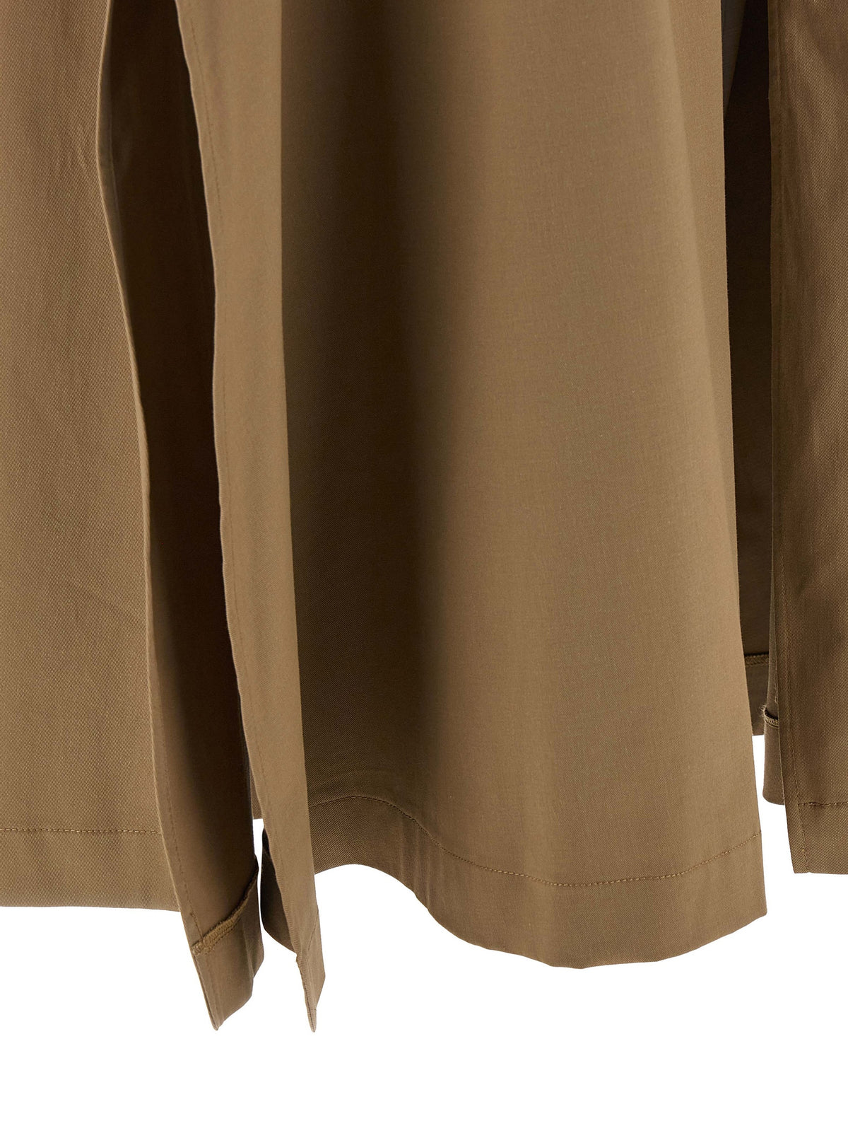 THELATEST Brown Cotton Mini Skirt