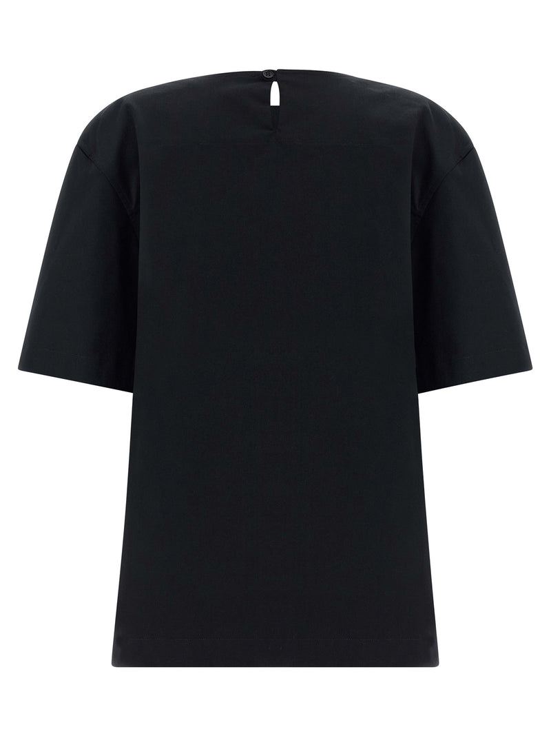 THELATEST Dean Black Cotton T-Shirt for Women