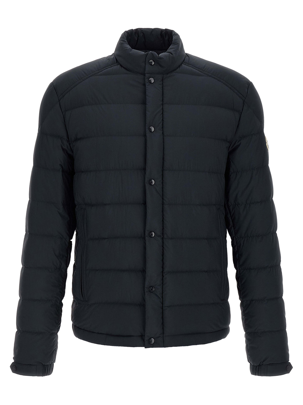 Doudoune longue Moncler en polyamide bleu