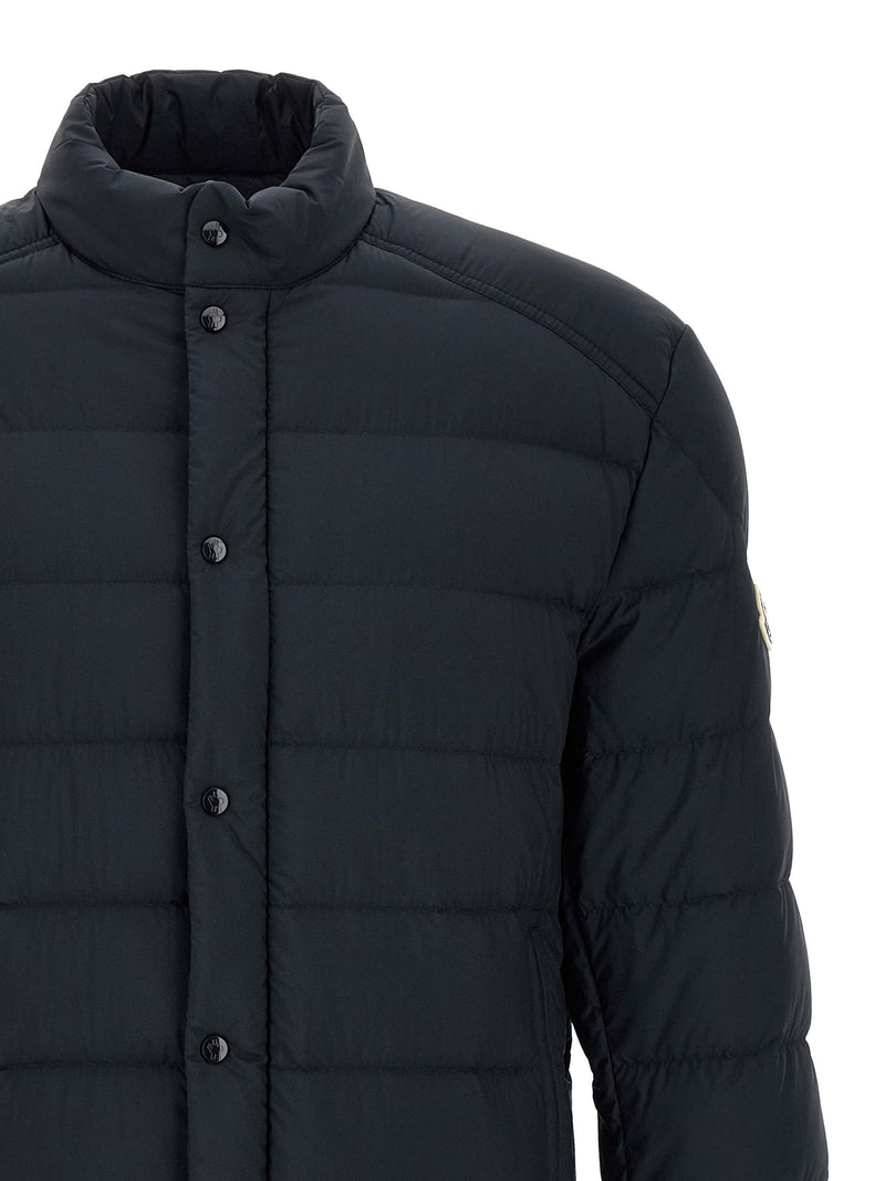 Moncler Blue Polyamide Full-Length Jacket