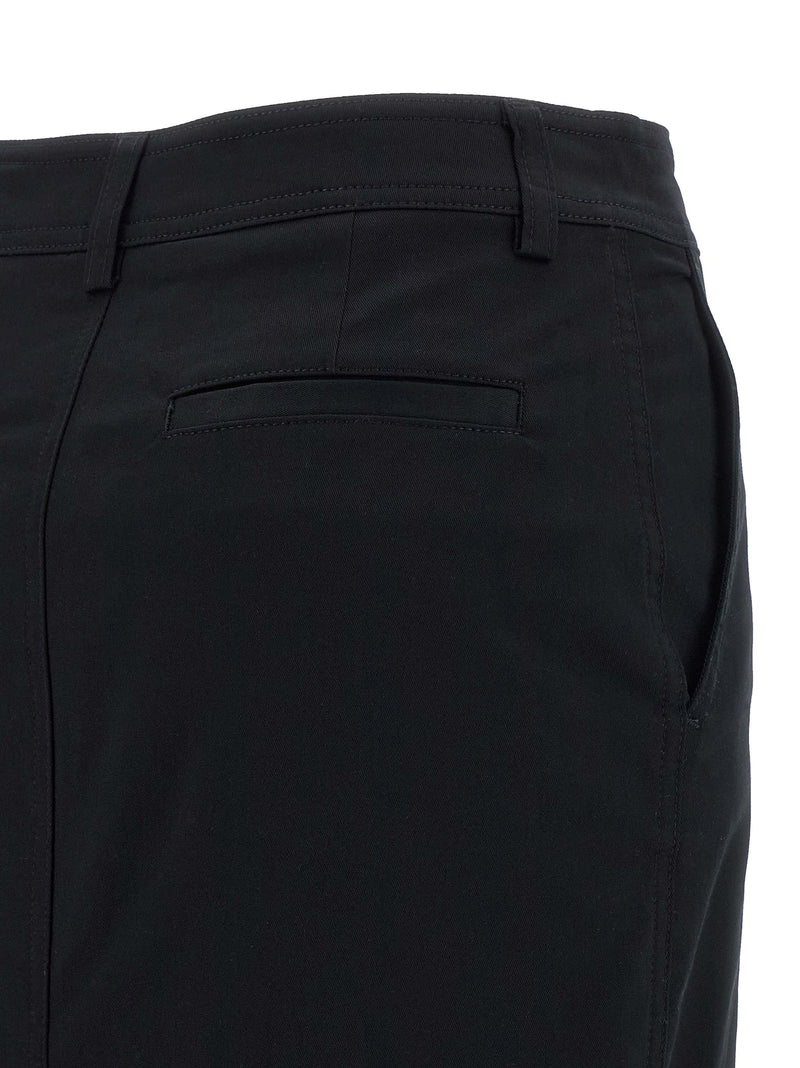 Jupe midi en coton noir NOUVEAUTÉ