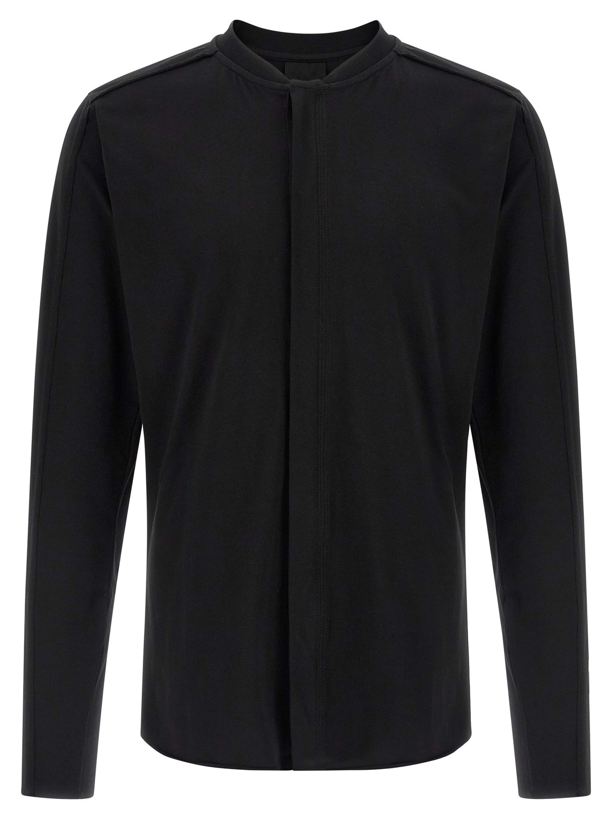 Thom Krom ‘911’ Black Stretch Cotton Jersey Shirt