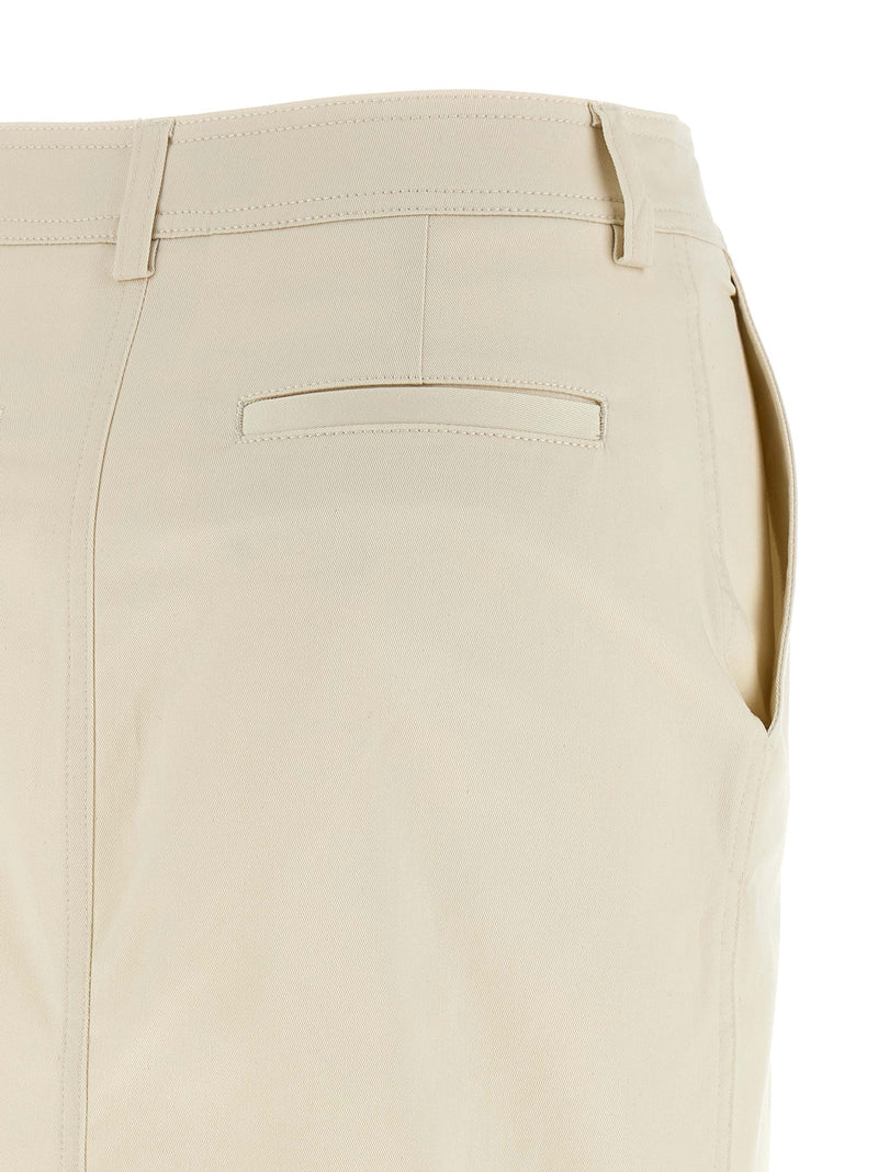 JUPE MI-LONGUE THELATEST en Coton Blanc