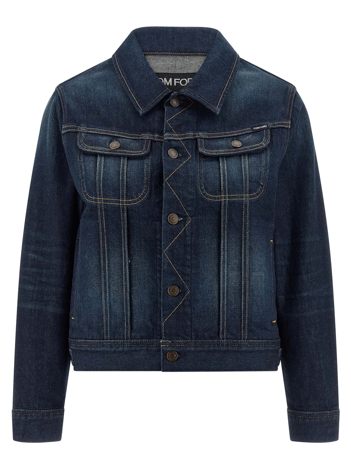 Tom Ford Blue Cotton Denim Jacket for Women