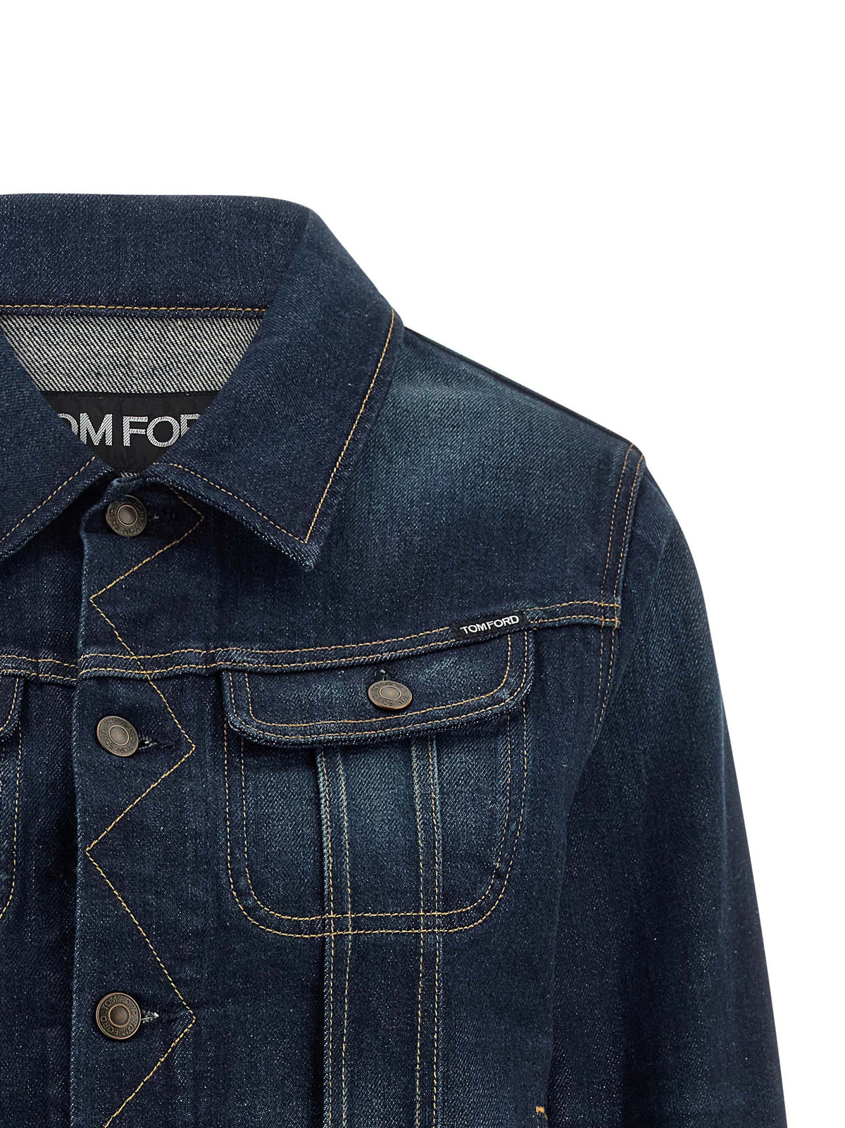 Tom Ford Blue Cotton Denim Jacket for Women