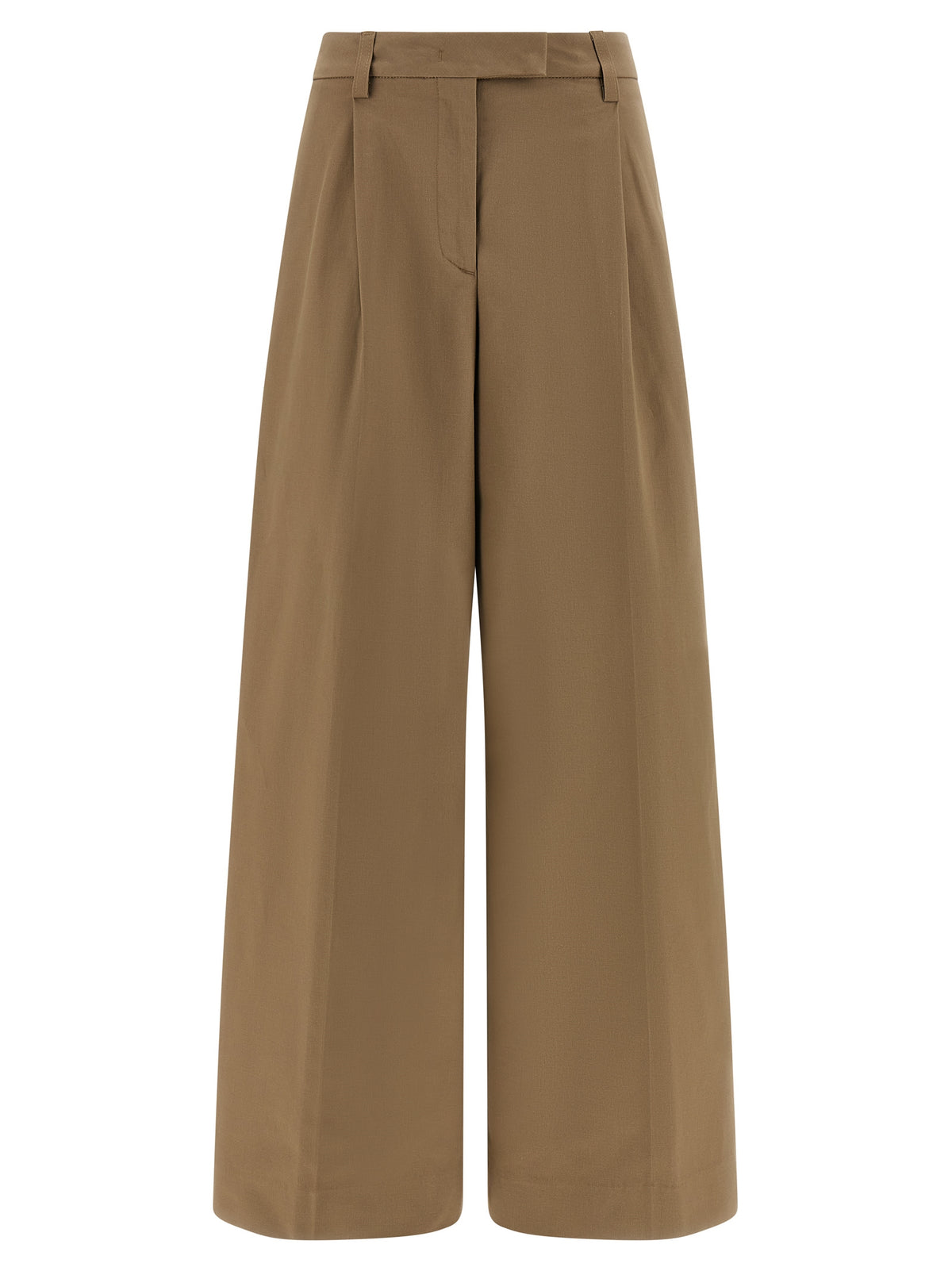 Pantalon décontracté en coton marron NOUVEAUTÉ
