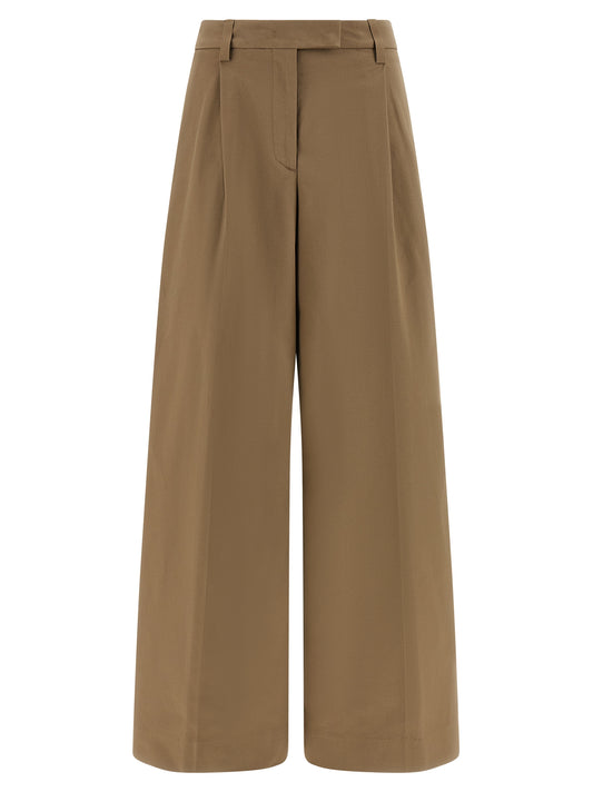 Pantalon décontracté en coton marron NOUVEAUTÉ
