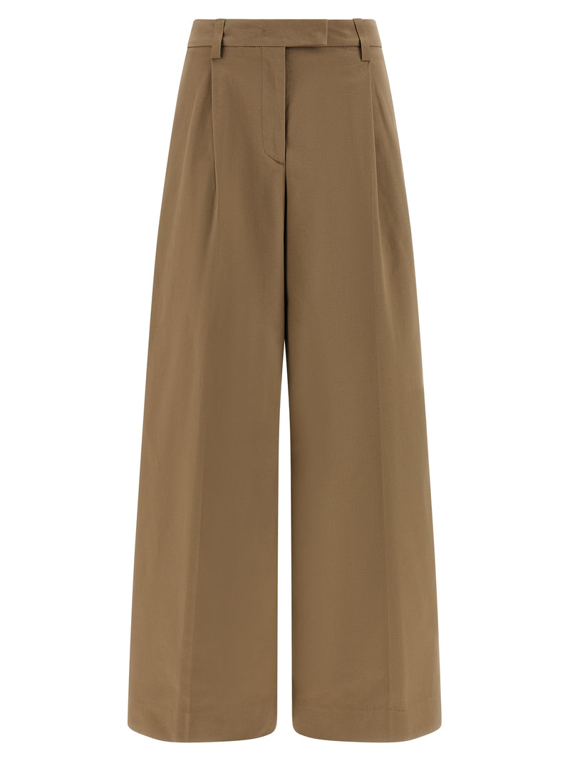 Pantalon décontracté en coton marron NOUVEAUTÉ