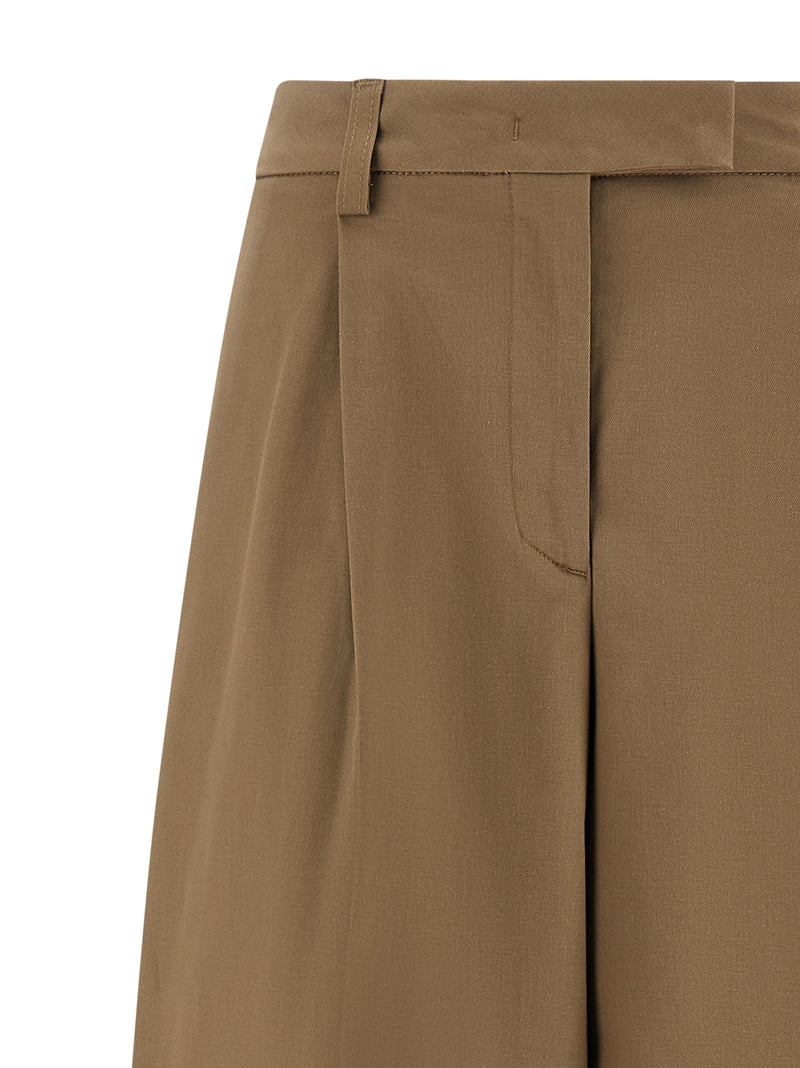 Pantalon décontracté en coton marron NOUVEAUTÉ